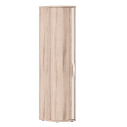 Marta LD.636080.000 Cupboard ending with curved door left (White/Desira Ash M )