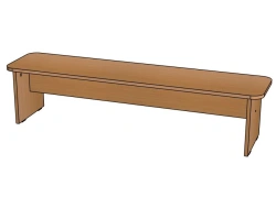 Bench No.2 (wood) H220/StD109