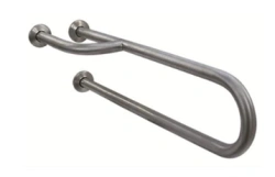 Fixed semi-circular handrail with three points of support left 15047.RUS