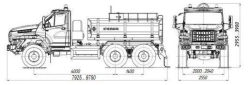 Oilfield tank truck ??? 4680M6 on chassis URAL 55571-6151-70, 55571-6151-72, 55571-6151-74