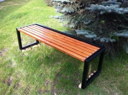 Bench without backrest