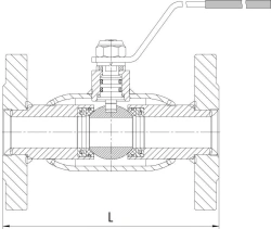 Flanged ball valve ??? DN 15-400 PN 1,6-4,0 MPa