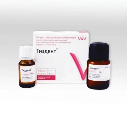 Dental filling material two-component antiseptic radiopaque antiseptic for filling of root canals