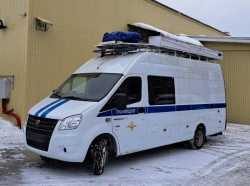 Mobile communication centre of robotic complex model 5027G1-RK based on GAZelle NEXT vehicle