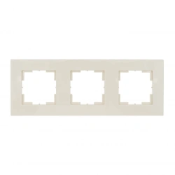 "AKSIOMA" Triple frame "ivory" colour