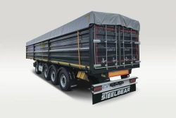 Four-axle semitrailer tipper (grain elevator tipper) PF-41S with axle unit BPW HSFALM 9010-15 V36 61.68.361.147QS