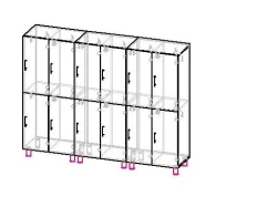 Children's cubicle for changing room