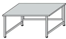 Metal utility table SP-6(m)
