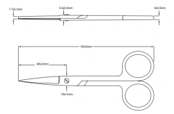 10.0020.14 Operating scissors