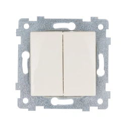 "MARIA" Flush-mounted two-key switch mechanism C510-439, colour "ivory"