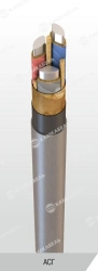 Power cable with aluminium conductors, with impregnated paper insulation, for voltage 3 kV of ASG grade according to TU 16.K71-2