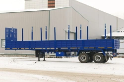 Semitrailer SAV 93182RE (suspension: pneumatic), with removable sides, with awning frame and awning, with mechanical gangways