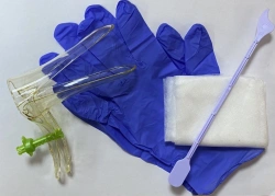 Set of gynaecological articles for taking cervical and vaginal secretions disposable sterile "Femina®" with mirror "Zolot