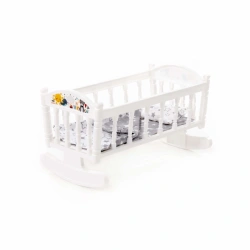 Assembled Rocking Crib for Dolls No. 4 (8 elements) (in a bag), Article No. 54446