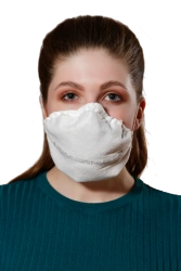 Filtering half-mask for protection against aerosols "Respirator "Lepestok-40E" FFP2 NR D FP
