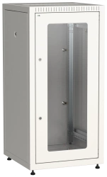 LE35-18U66-GM ITK Cabinet LINEA E 18U 600x600mm 2pc glass and metal doors grey.