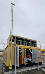 Compressor station for compression and preparation of natural gas for vehicle fuelling, type AMT-METAN.
