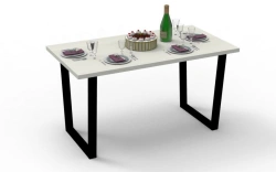 Wooden dining table for dining room and living room