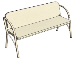 Sofa ''Shkolnik'' ?1, 3-seater/ NUM08