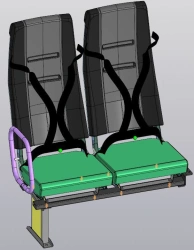 Bus passenger seat DS15.6840.010-PV03