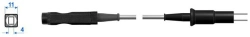 Holder (cable) for connection of bipolar instruments (electrodes)
