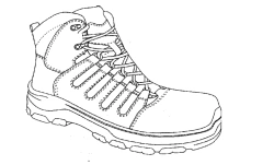 Leather men's boots, with 200J protective underfoot, on double-layer PU/TPU oil and grease resistant sole, article B-011/6.