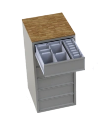 Special furniture, including antistatic (ESD), for clean and industrial premises of the trade mark "UNIVERSAL": Cabinet for card