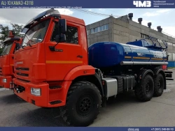 Vacuum tanker (vacuum, combined, slurry tanker) (AV) 7074A0-50 on chassis KAMAZ 43118-50 (-A5, -RR,-RS).