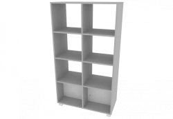 Double-sided open shelving unit 8 cells 798x380x1450mm (WxHxH)