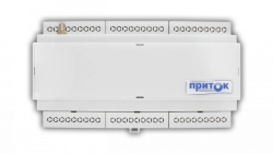 Security and fire controller Pritok-A-KOP-04D batch 1, for installation on Din rail. 4 loops, without GSM modem.