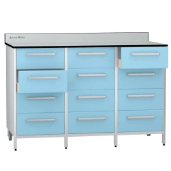 Cabinet for storage of medicines according to TU 32.50.30-007-32924160-2021, article number DM-3-109-11.K2.F3.