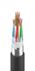 Cable for signalling and interlocking with polyethylene insulation, with water-blocking materials, in plastic sheath, grade