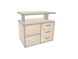 Service cabinet, with lock, 812*554*750 mm AsTP-7.z