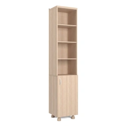 Semi-open narrow cupboard for study aids