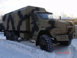 Laboratory truck (GPA, AIS, LKTST, KS, PKS, LVOLS, LIOC, ECHO, LKKS, I&C) model 574024 on chassis URAL-4320.