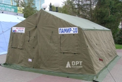 Mobile living quarters for extreme conditions of "Pamir" type (frame tent).