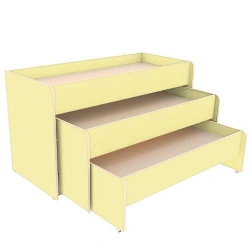 Three-drawer pull-out children's bed