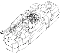 Fuel tank Low flow Diesel A68R52-1101006-30
