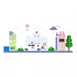 Decorative and developmental panel "Polyclinic" PGS-00P