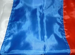 Flags made of polyester silk