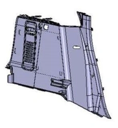 K0 side trim rear right.