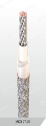 Wiring wire with combined insulation for operation at rated voltage up to 380 V with frequency up to 10000 Hz and at direct volt