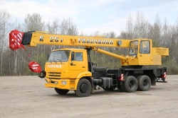 General purpose truck crane ??-55713-1 25T JSC "Galichsky Autocrane Plant".