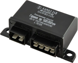 Direction indicator and emergency signalling current interrupter relay with short-circuit protection 57.3777-02