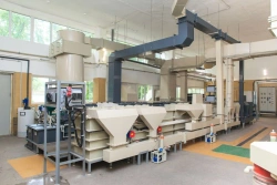 Lines for surface preparation and application of galvanic, chemical and anodising coatings