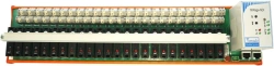Discrete input device. 24 signals 220 V AC/DC, individual galvanic isolation, possibility of connection of the source