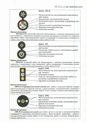 Optical communication cable type OP