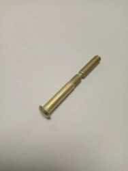 Bolts with flat-rounded head with technological shank with tolerance field of stem diameter u8 and short threaded part