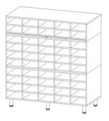 File cabinet for 50 drawers