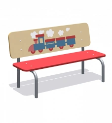 Bench "Day train" (plywood) Romana 302.09.00-07